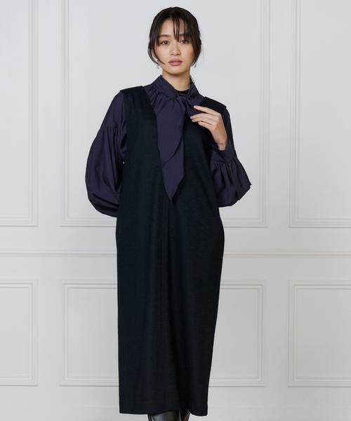 7-IDconcept / セブンアイディーコンセプト ミニ丈・ひざ丈ワンピース | ジャンパースカート | 詳細12