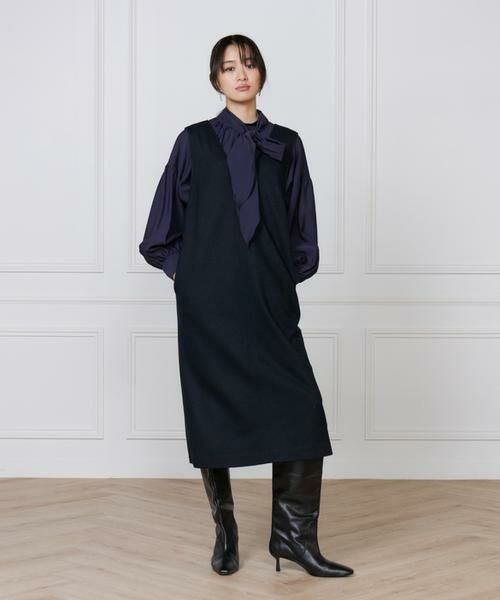 7-IDconcept / セブンアイディーコンセプト ミニ丈・ひざ丈ワンピース | ジャンパースカート | 詳細2