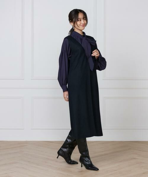 7-IDconcept / セブンアイディーコンセプト ミニ丈・ひざ丈ワンピース | ジャンパースカート | 詳細5