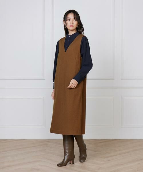 7-IDconcept / セブンアイディーコンセプト ミニ丈・ひざ丈ワンピース | ジャンパースカート | 詳細6