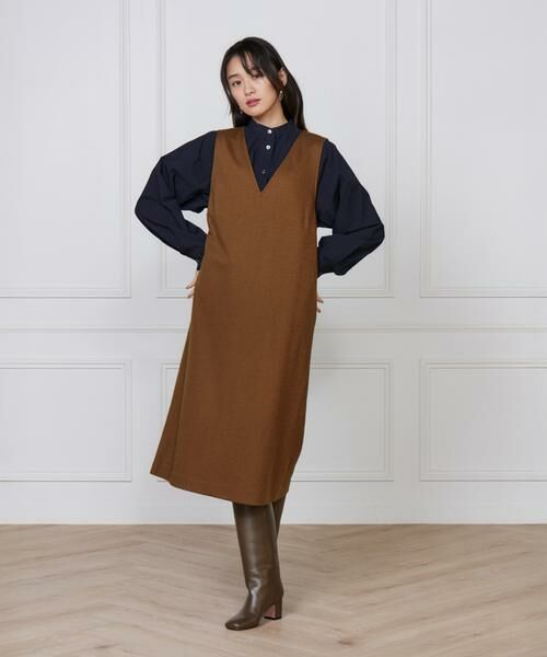 7-IDconcept / セブンアイディーコンセプト ミニ丈・ひざ丈ワンピース | ジャンパースカート | 詳細8