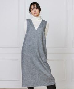 7-IDconcept / セブンアイディーコンセプト ミニ丈・ひざ丈ワンピース | 《大きいサイズ》ジャンパースカート