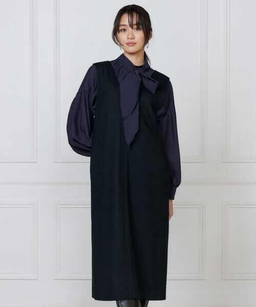 7-IDconcept / セブンアイディーコンセプト ミニ丈・ひざ丈ワンピース | 《大きいサイズ》ジャンパースカート | 詳細1