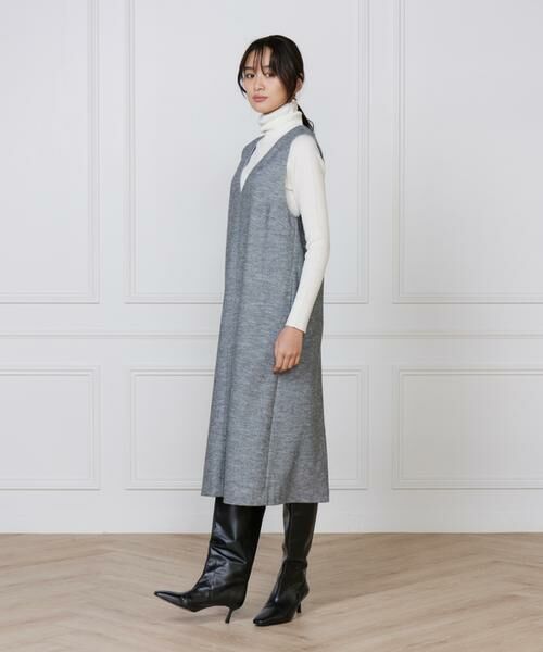 7-IDconcept / セブンアイディーコンセプト ミニ丈・ひざ丈ワンピース | 《大きいサイズ》ジャンパースカート | 詳細10