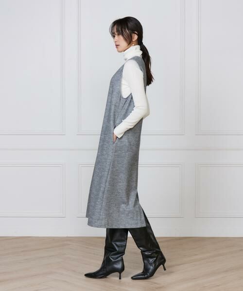 7-IDconcept / セブンアイディーコンセプト ミニ丈・ひざ丈ワンピース | 《大きいサイズ》ジャンパースカート | 詳細11