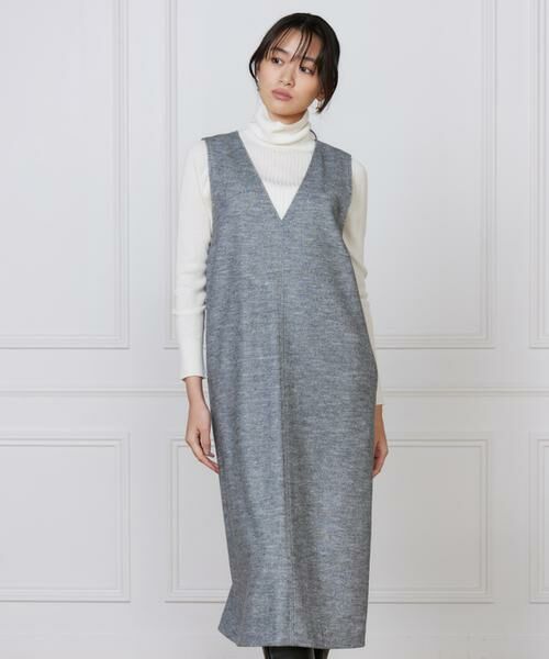 7-IDconcept / セブンアイディーコンセプト ミニ丈・ひざ丈ワンピース | 《大きいサイズ》ジャンパースカート | 詳細14