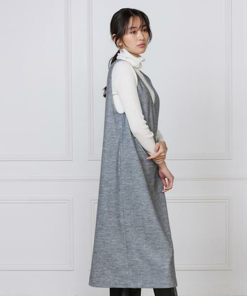 7-IDconcept / セブンアイディーコンセプト ミニ丈・ひざ丈ワンピース | 《大きいサイズ》ジャンパースカート | 詳細15