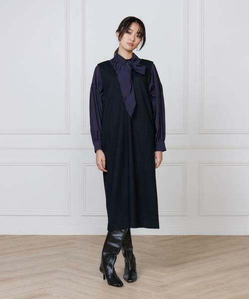 7-IDconcept / セブンアイディーコンセプト ミニ丈・ひざ丈ワンピース | 《大きいサイズ》ジャンパースカート | 詳細3