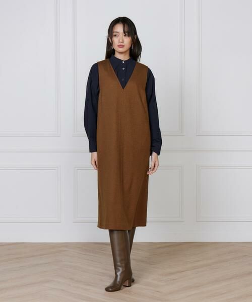 7-IDconcept / セブンアイディーコンセプト ミニ丈・ひざ丈ワンピース | 《大きいサイズ》ジャンパースカート | 詳細7