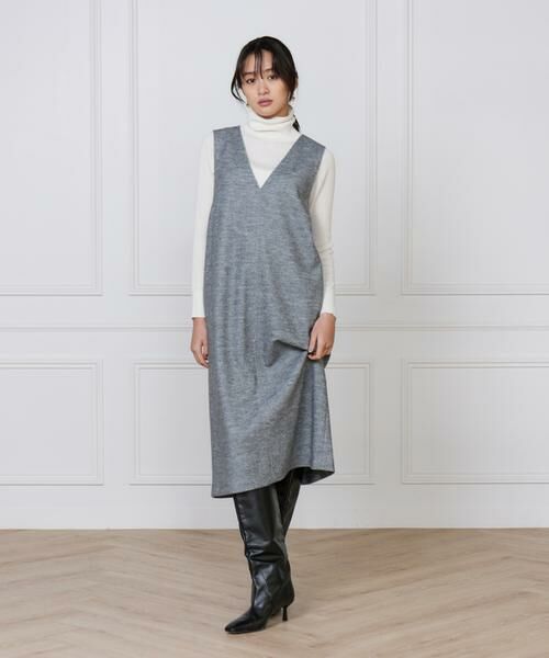 7-IDconcept / セブンアイディーコンセプト ミニ丈・ひざ丈ワンピース | 《大きいサイズ》ジャンパースカート | 詳細9