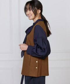 7-IDconcept / セブンアイディーコンセプト ベスト | 《大きいサイズ》Vネックプルオーバージレ