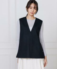 7-IDconcept / セブンアイディーコンセプト ベスト | 《大きいサイズ》Vネックプルオーバージレ