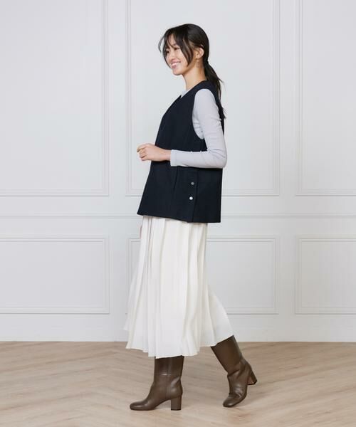 7-IDconcept / セブンアイディーコンセプト ベスト | 《大きいサイズ》Vネックプルオーバージレ | 詳細14