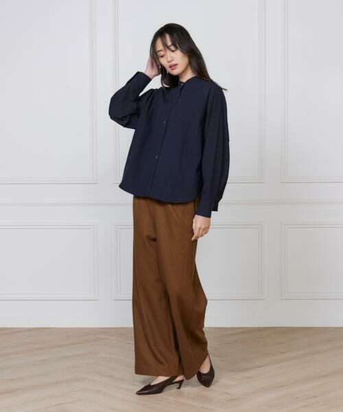 7-IDconcept / セブンアイディーコンセプト その他パンツ | 《大きいサイズ》ドロストストレートワイドパンツ | 詳細3