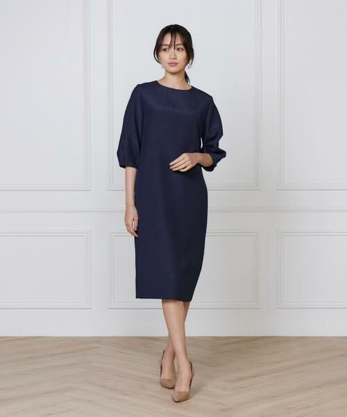 7-IDconcept / セブンアイディーコンセプト ミニ丈・ひざ丈ワンピース | フクレジャカードワンピース | 詳細2