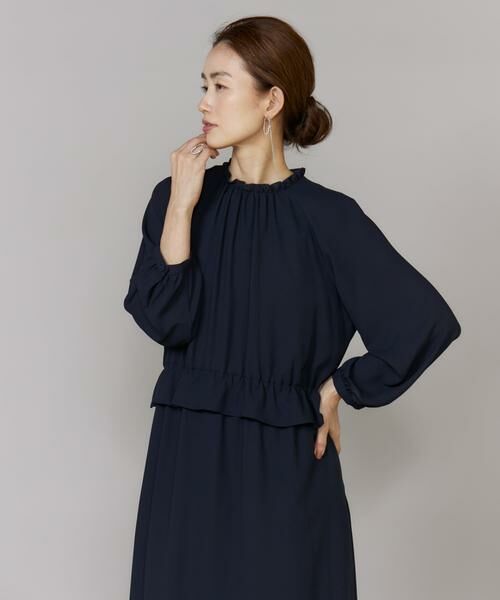 7-IDconcept / セブンアイディーコンセプト ロング・マキシ丈ワンピース | ペプラムギャザーワンピース | 詳細14