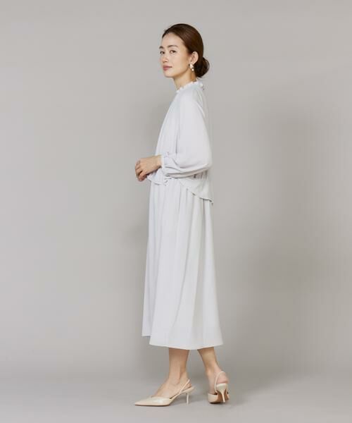 7-IDconcept / セブンアイディーコンセプト ロング・マキシ丈ワンピース | ペプラムギャザーワンピース | 詳細4