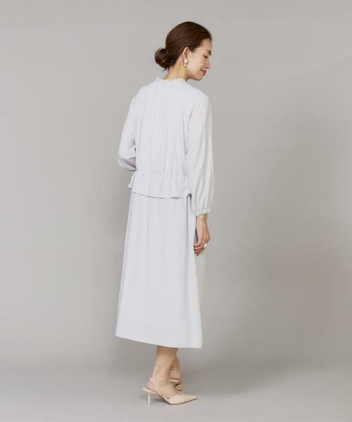 7-IDconcept / セブンアイディーコンセプト ロング・マキシ丈ワンピース | ペプラムギャザーワンピース | 詳細5