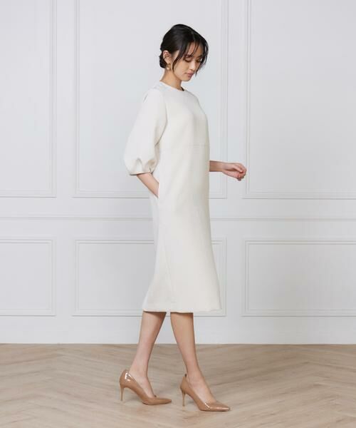 7-IDconcept / セブンアイディーコンセプト ミニ丈・ひざ丈ワンピース | 《大きいサイズ》フクレジャカードワンピース | 詳細9