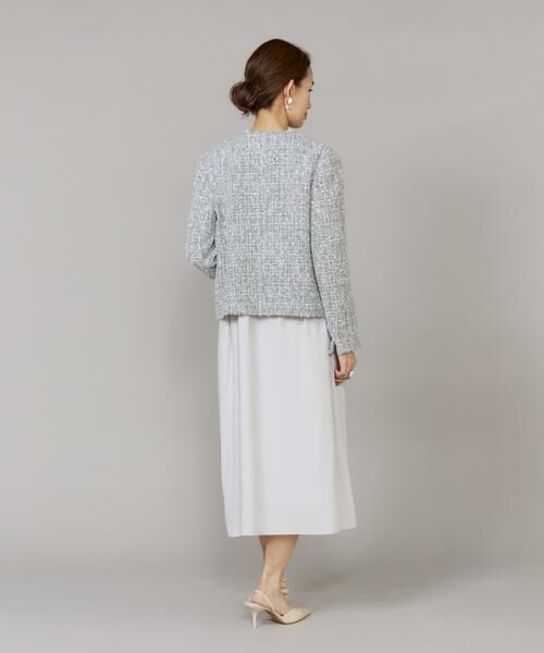 7-IDconcept / セブンアイディーコンセプト ミニ丈・ひざ丈ワンピース | 《大きいサイズ》 ペプラムギャザーワンピース | 詳細9