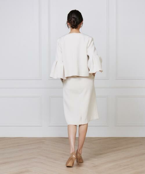 7-IDconcept / セブンアイディーコンセプト ノーカラージャケット | タックフレアースリーブジャケット | 詳細9