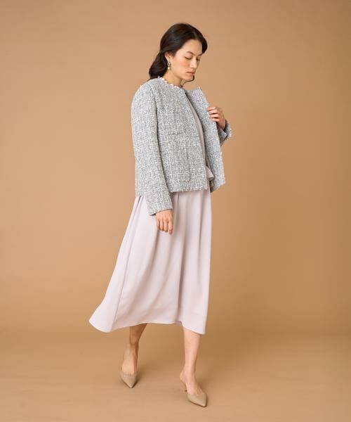 7-IDconcept / セブンアイディーコンセプト ノーカラージャケット | ツイードノーカラージャケット | 詳細10