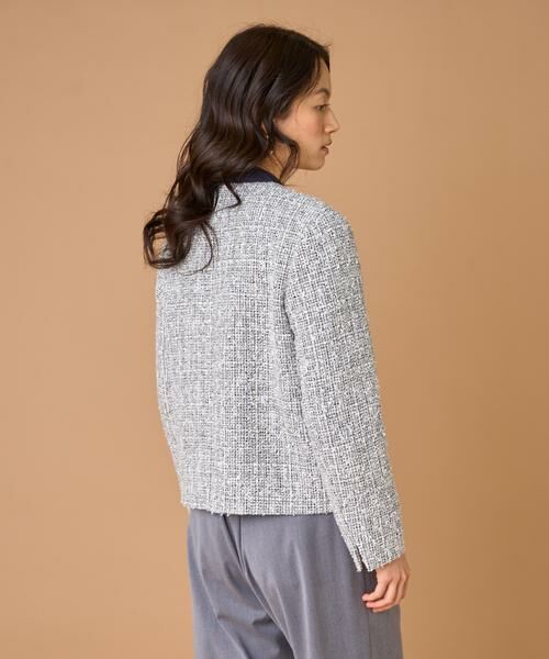 7-IDconcept / セブンアイディーコンセプト ノーカラージャケット | ツイードノーカラージャケット | 詳細12