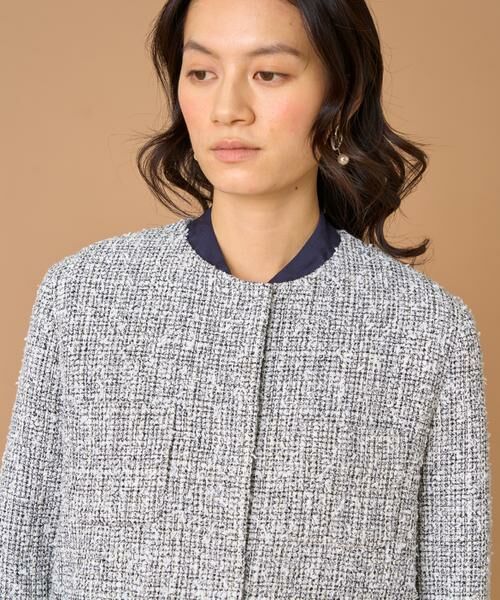 7-IDconcept / セブンアイディーコンセプト ノーカラージャケット | ツイードノーカラージャケット | 詳細13