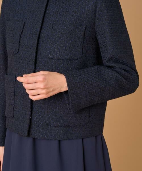 7-IDconcept / セブンアイディーコンセプト ノーカラージャケット | ツイードノーカラージャケット | 詳細13