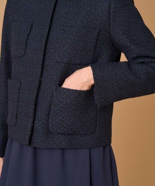7-IDconcept / セブンアイディーコンセプト ノーカラージャケット | ツイードノーカラージャケット | 詳細14
