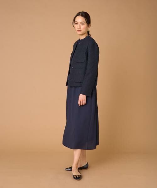 7-IDconcept / セブンアイディーコンセプト ノーカラージャケット | ツイードノーカラージャケット | 詳細4