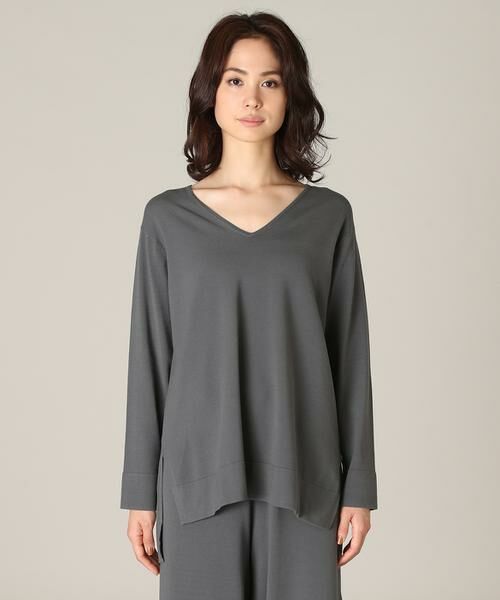 7-IDconcept / セブンアイディーコンセプト ニット・セーター | サイドスリットVネックニット | 詳細2