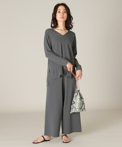 7-IDconcept / セブンアイディーコンセプト ニット・セーター | サイドスリットVネックニット | 詳細6