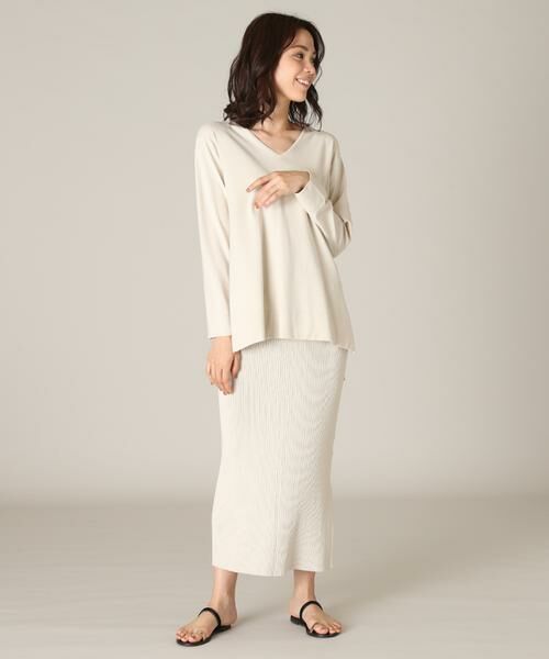 7-IDconcept / セブンアイディーコンセプト ニット・セーター | サイドスリットVネックニット | 詳細9