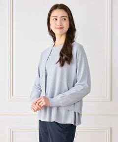 7-IDconcept / セブンアイディーコンセプト カーディガン・ボレロ | 《大きいサイズ》ホールガーメントカーディガン