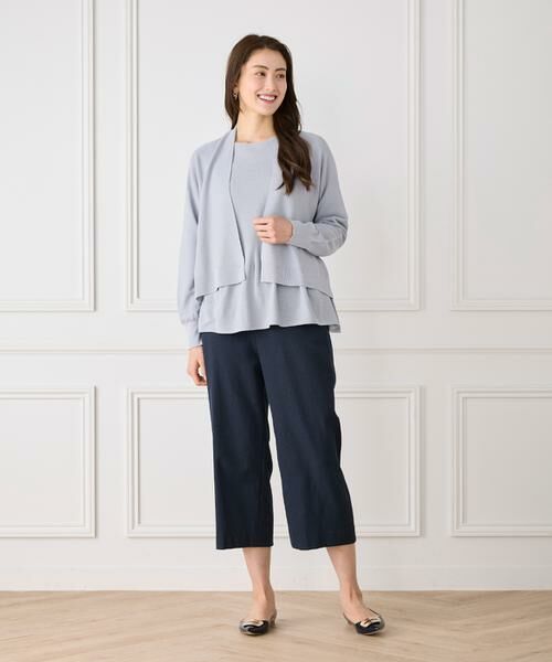 7-IDconcept / セブンアイディーコンセプト カーディガン・ボレロ | 《大きいサイズ》ホールガーメントカーディガン | 詳細6