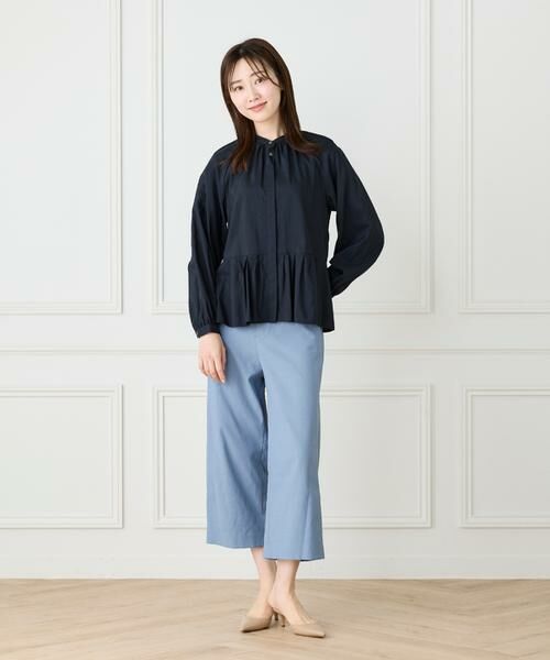 7-IDconcept / セブンアイディーコンセプト ショート・ハーフ・半端丈パンツ | 《大きいサイズ》ワイドクロップトパンツ | 詳細2