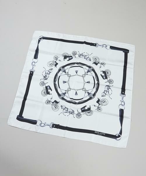 7-IDconcept / セブンアイディーコンセプト バンダナ・スカーフ | ホースキャリッジ シルクスカーフ | 詳細1