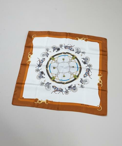 7-IDconcept / セブンアイディーコンセプト バンダナ・スカーフ | ホースキャリッジ シルクスカーフ | 詳細3