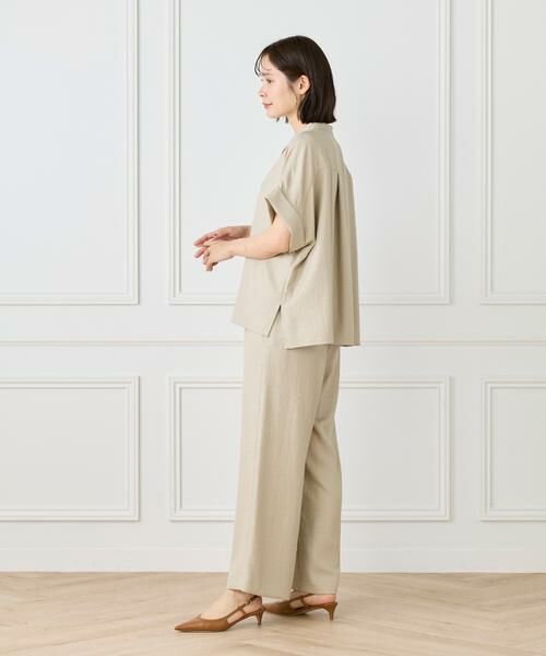 7-IDconcept / セブンアイディーコンセプト シャツ・ブラウス | 《大きいサイズ》麻調ワイドスリーブブラウス | 詳細11