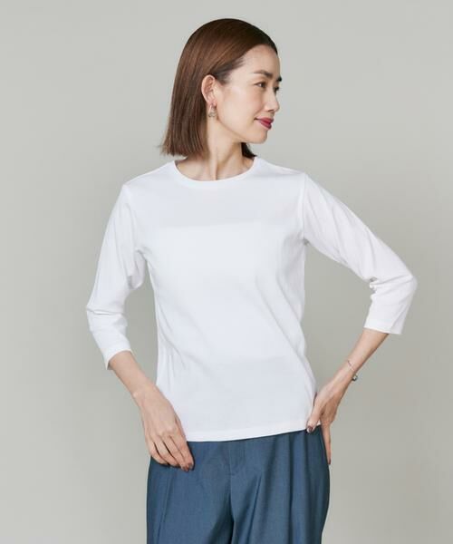 7-IDconcept / セブンアイディーコンセプト Tシャツ | 《大きいサイズ》7分袖Tシャツ《日本製》 | 詳細15