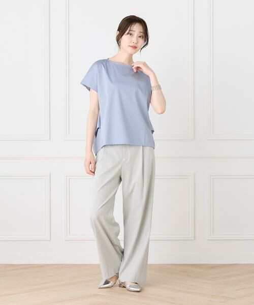 7-IDconcept / セブンアイディーコンセプト Tシャツ | 《大きいサイズ》バックロングサイドタックプルオーバー《日本製》 | 詳細12