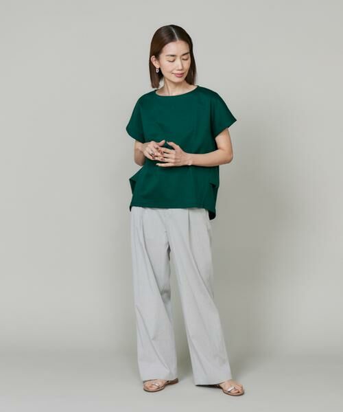 7-IDconcept / セブンアイディーコンセプト Tシャツ | 《大きいサイズ》バックロングサイドタックプルオーバー《日本製》 | 詳細7