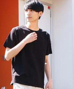 【COTTON LYCRA】圧着クルーネックTシャツ