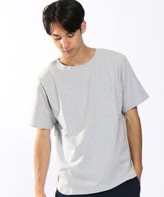 ABAHOUSE / アバハウス Tシャツ | ストレッチミニ裏毛圧着Ｔシャツ(半袖)