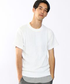 4面パネル強撚リンクスニットTシャツ