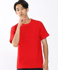 4面パネル強撚リンクスニットTシャツ