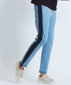 ABAHOUSE / アバハウス デニムパンツ | 【ABAHOUSE×SUPER THANKS/別注】側章デニムパンツ