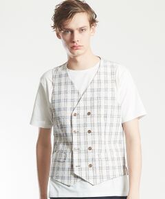 ABAHOUSE / アバハウス ベスト | 【Recency of Mine】ハイテンションプリントジレ