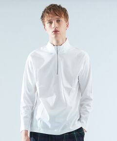 ABAHOUSE / アバハウス Tシャツ | コンパクトスムースハーフZIPTシャツ